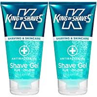 Los mejores  - King of Shaves Antibacterial Shaving Gel for Men 2 x 175ml